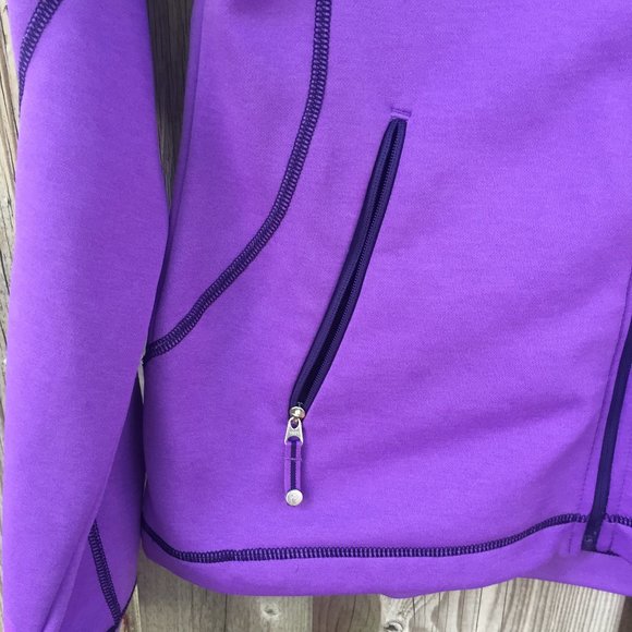 PeakPerformance R&D purple mid-layer zip up - size S - Picture 3 of 9